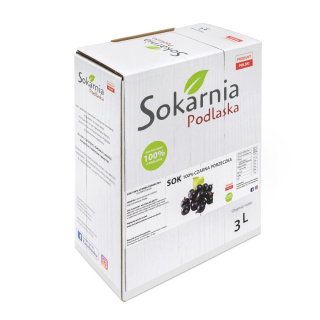 Naturalny sok 100% czarna porzeczka 3L