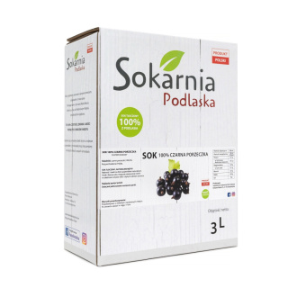 Naturalny sok 100% czarna porzeczka 3L