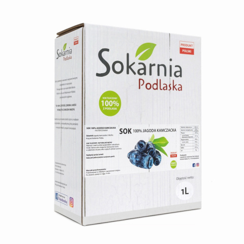 Naturalny sok 100% jagoda kamczacka w kartonie 1L Naturalny sok 100% jagoda kamczacka w kartonie 1L
