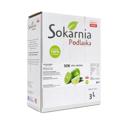 Naturalny sok 100% limonka 3L