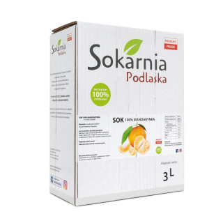Naturalny sok 100% mandarynka 3L