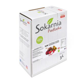Naturalny sok z kiszonego ogórka, rzodkiewki i buraka 3L