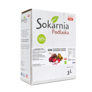Naturalny sok z kiszonego ogórka, rzodkiewki i buraka 3L