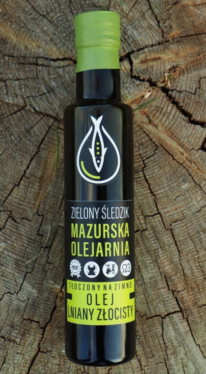 Olej lniany złocisty naturalny 250ml
