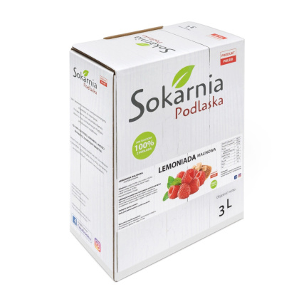 Rzemieślnicza lemoniada malinowa 3L