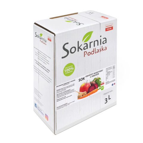 Naturalny sok 100 % warzywa i jabłko Naturalny sok 100 % warzywa i jabłko