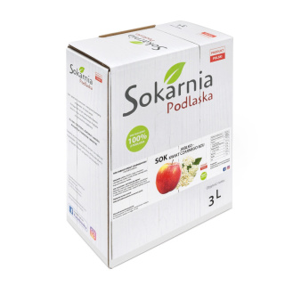 Sok 100% jabłkowy tłoczony z kwiatem czarnego bzu 5L