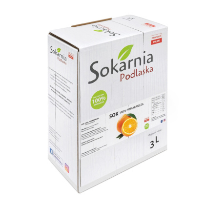 Naturalny sok 100 % pomarańcza 3L