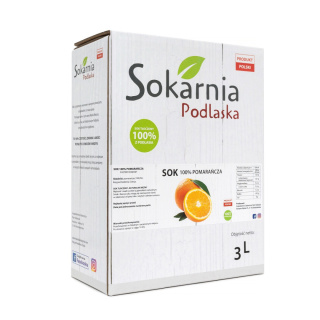 Naturalny sok 100 % pomarańcza 3L