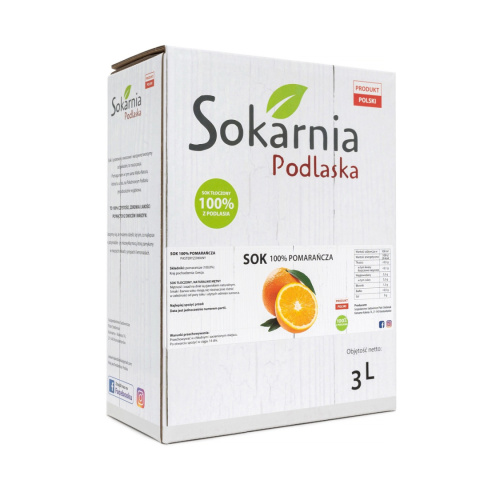 Naturalny sok 100% z pomarańczy Naturalny sok 100% z pomarańczy
