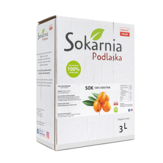 Naturalny sok 100 % rokitnik 3L