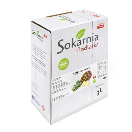Naturalny sok 100% ananas 3L