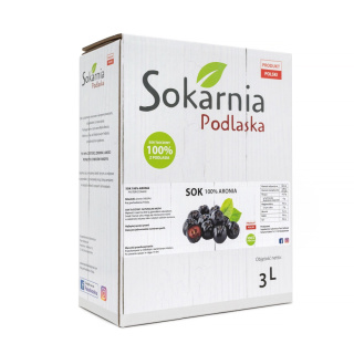 Naturalny sok 100 % aronia 3L