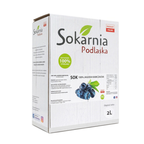 Naturalny sok 100% jagoda kamczacka w kartonie Naturalny sok 100% jagoda kamczacka w kartonie