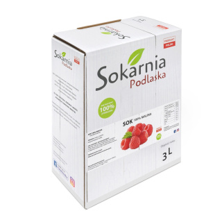 Naturalny sok 100% malina 3L