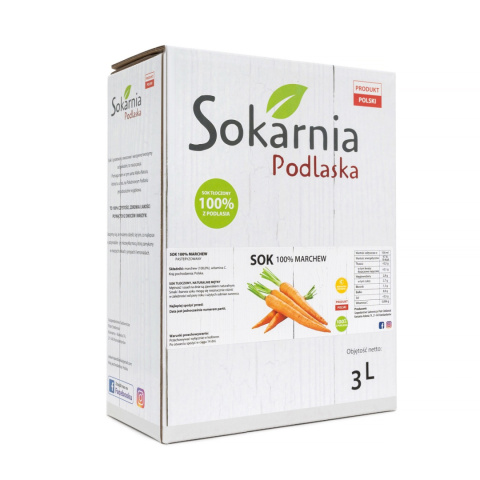 Naturalny sok marchwiowy 100% Naturalny sok marchwiowy 100%