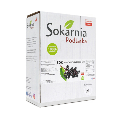 Naturalny sok 100% czarny bez w kartonie Naturalny sok 100% czarny bez w kartonie
