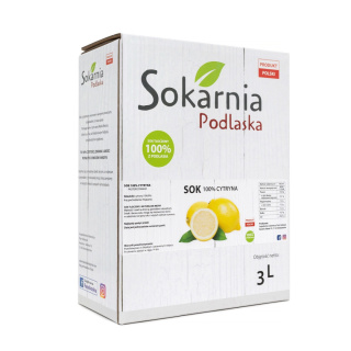 Naturalny sok 100% cytryna 3L