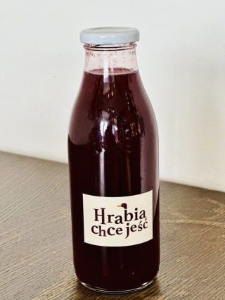 Naturalny sok z czerwonej porzeczki o konsystencji syropu 700 ml