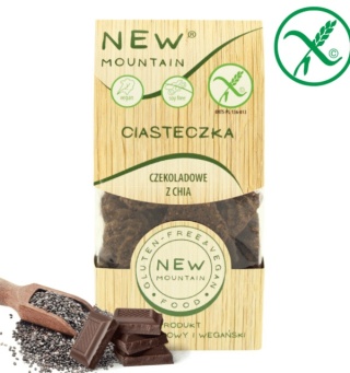 Bezglutenowe ciasteczka czekoladowe z chia 220g