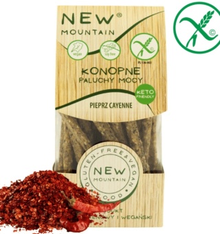 Bezglutenowe konopne paluchy z pieprzem cayenne 200g