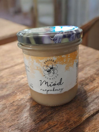 Miód rzepakowy w słoiku 450g