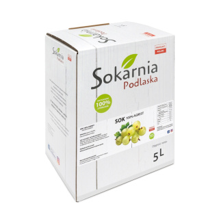 Naturalny sok 100 % agrest 5L