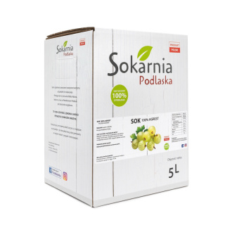 Naturalny sok 100 % agrest 5L