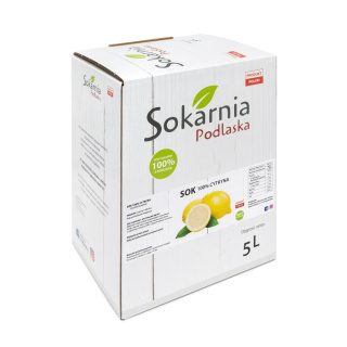 Naturalny sok 100 % cytryna 5L