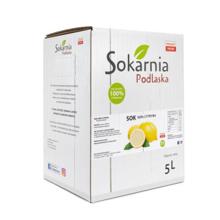 Naturalny sok 100 % cytryna 5L