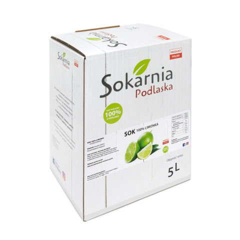 Naturalny sok 100 % limonka 5L Naturalny sok 100 % limonka 5L