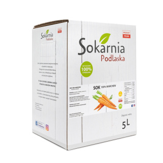 Naturalny sok 100% marchew 5L