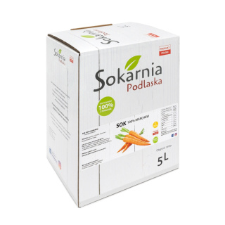 Naturalny sok 100% marchew 5L