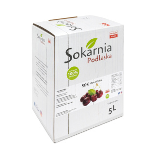 Naturalny sok 100 % wiśnia 5L