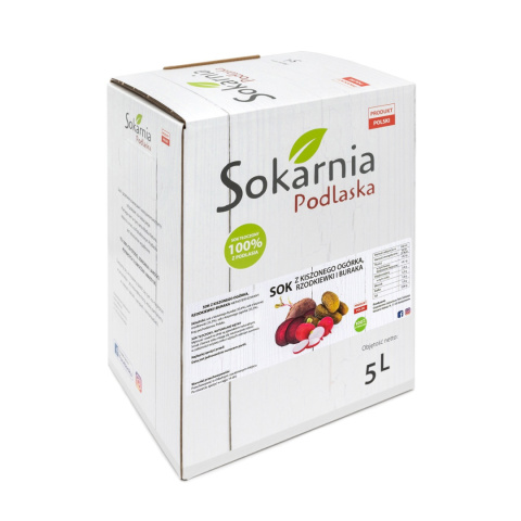 Naturalny sok z kiszonego ogórka, rzodkiewki i buraka 5L Naturalny sok z kiszonego ogórka, rzodkiewki i buraka 5L