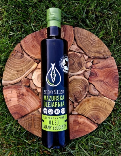 Olej lniany złocisty naturalny 500 ml