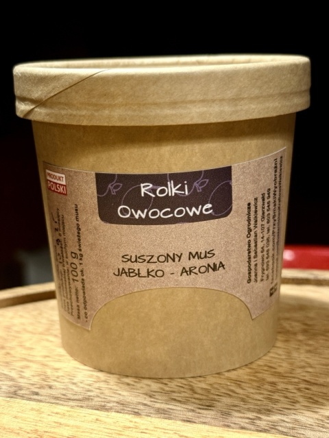 Suszone rolki owocowe jabłko-aronia 100g