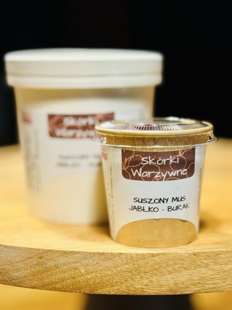 Suszone rolki jabłko - burak 100g i 30g