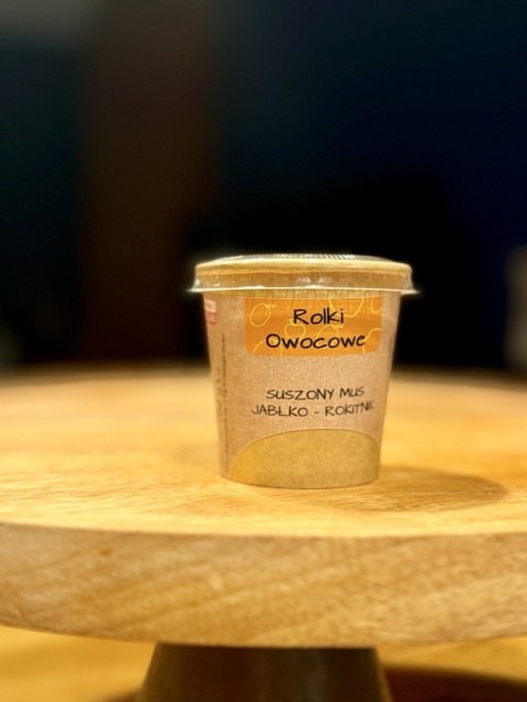 Suszone rolki owocowe jabłko rokitnik 30g