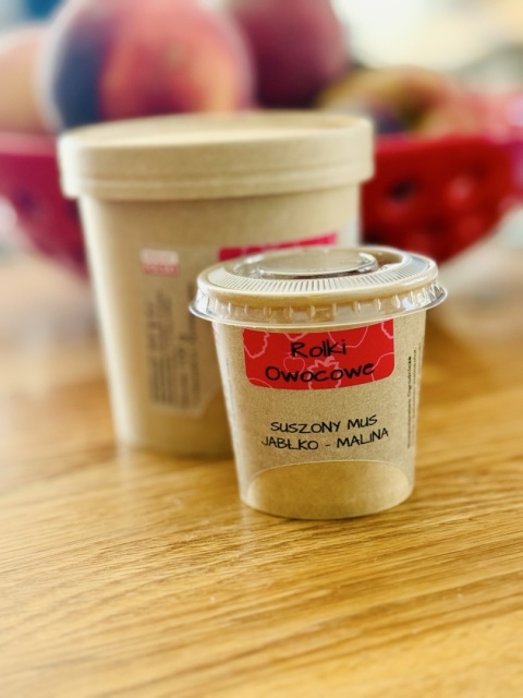 Suszone rolki jabłko- malina 30g