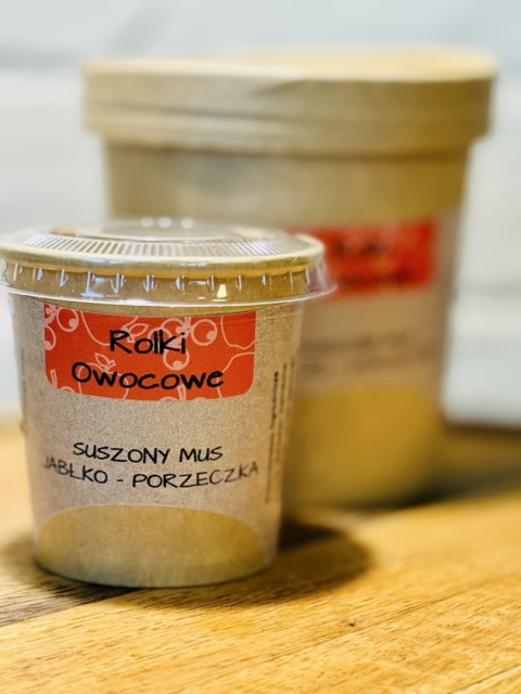 Suszone rolki owocowe jabłko-porzeczka 30g i 100g