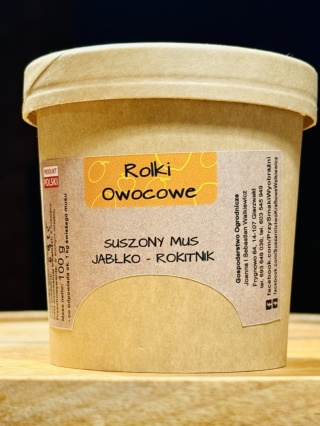 Rolki owocowe jabłko-rokitnik 100 g