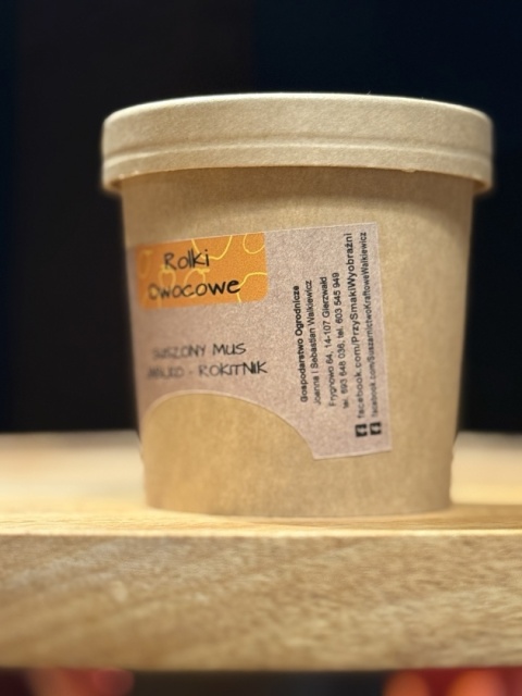 Suszone rolki owocowe jabłko rokitnik 100g