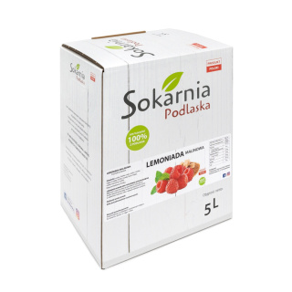 Rzemieślnicza lemoniada malinowa 5L