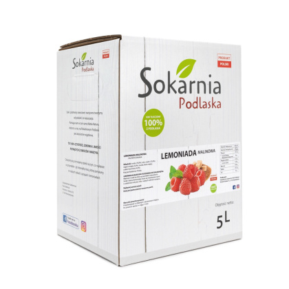 Rzemieślnicza lemoniada malinowa 5L