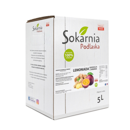 Rzemieślnicza lemoniada marakuja z imbirem 5L