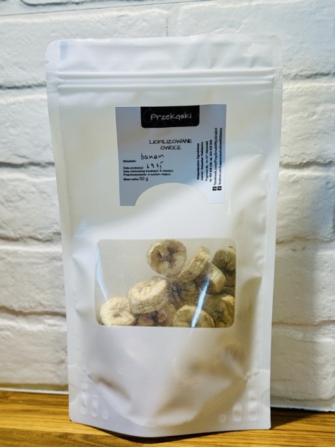 Rzemieślnicze liofilizowane banany 50g