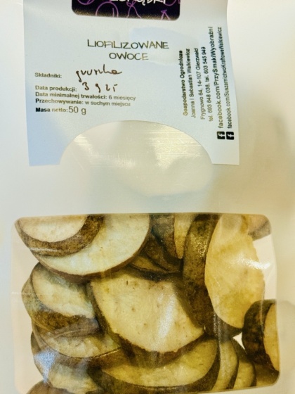 Rzemieślnicze liofilizowane gruszki 50g