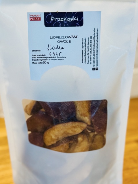 Rzemieślnicze liofilizowane śliwki 50g