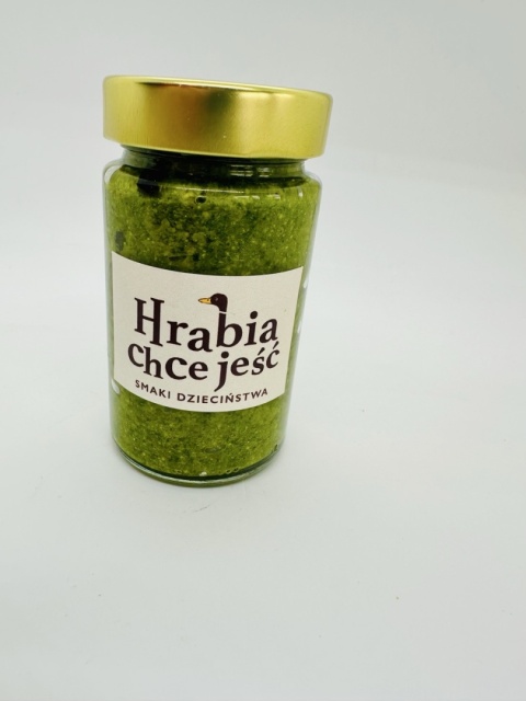 Rzemieślnicze pesto z bazylii w słoiku 350 ml Rzemieślnicze pesto z bazylii w słoiku 350 ml
